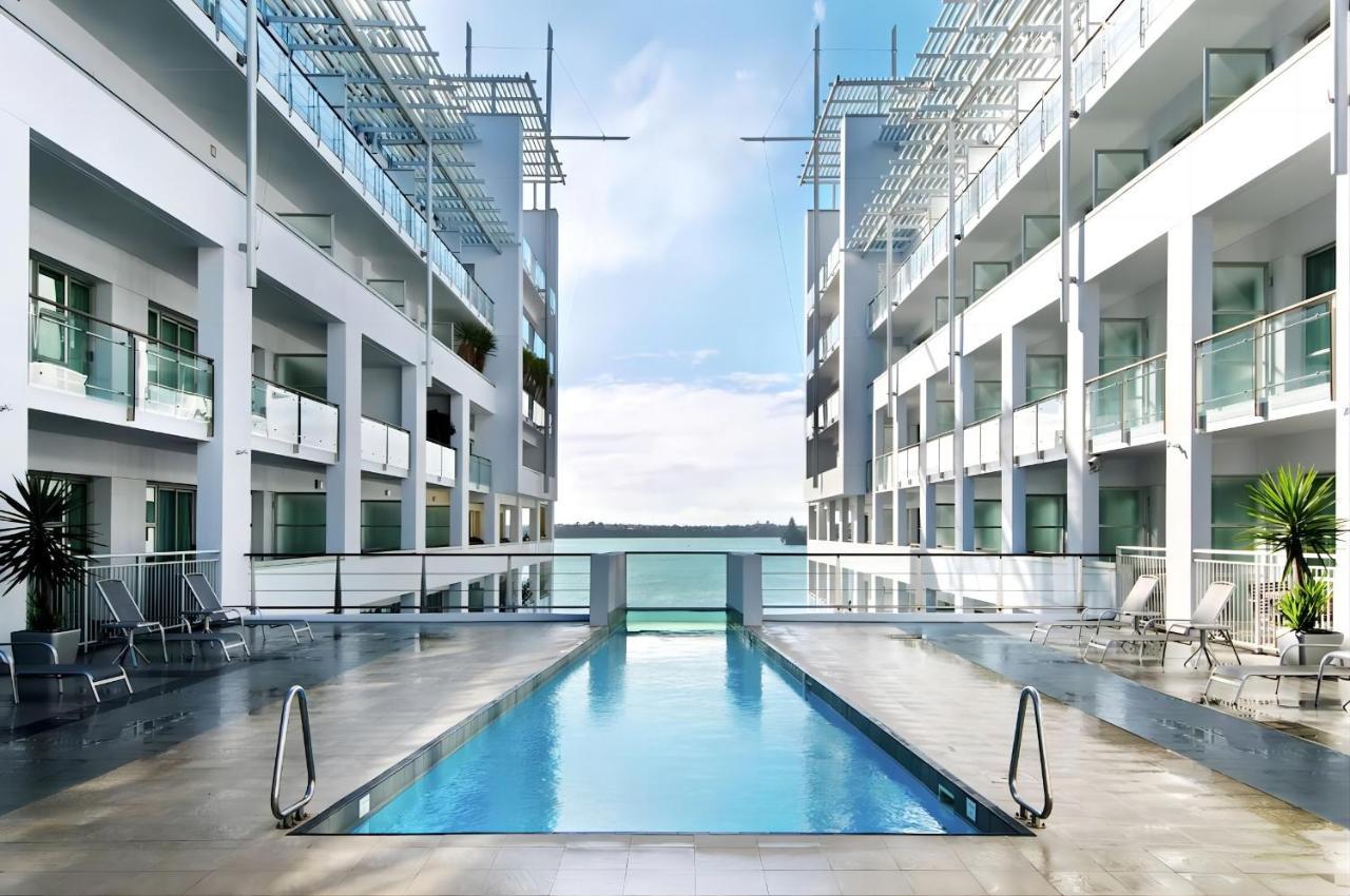 Waterfront Seaview Hotel Apartment - Same Building Block As Auckland Hilton Ngoại thất bức ảnh